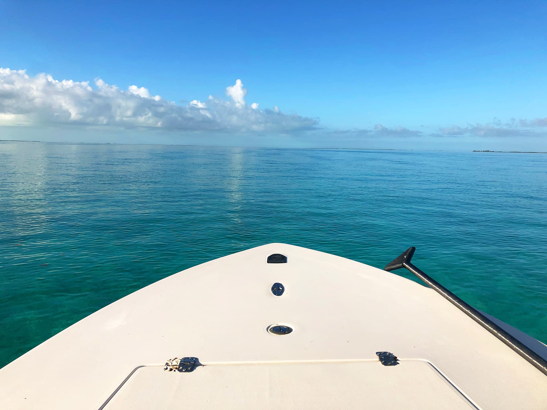 Turquoise banks stretching to the horizon