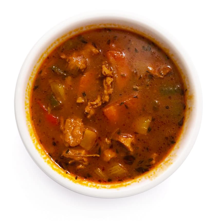 One of Melinda's home-cooked Bahamian soups